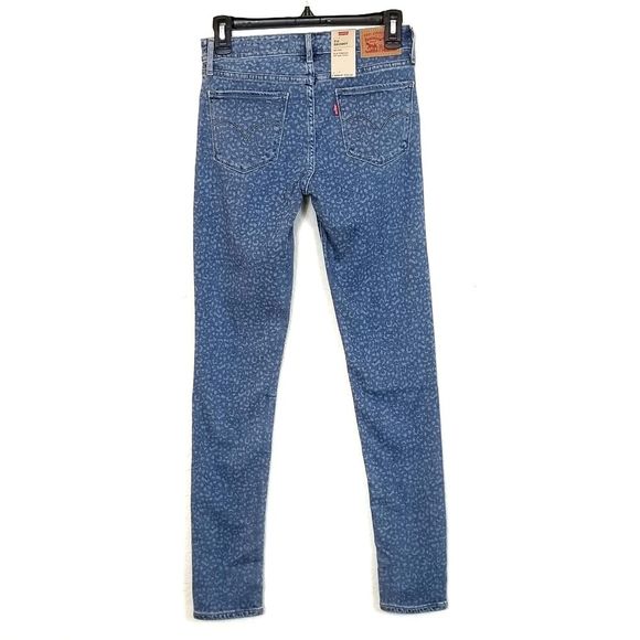 Leopard LEVI'S 711 Skinny Light Wash Mid Rise BNWT - Picture 9 of 10